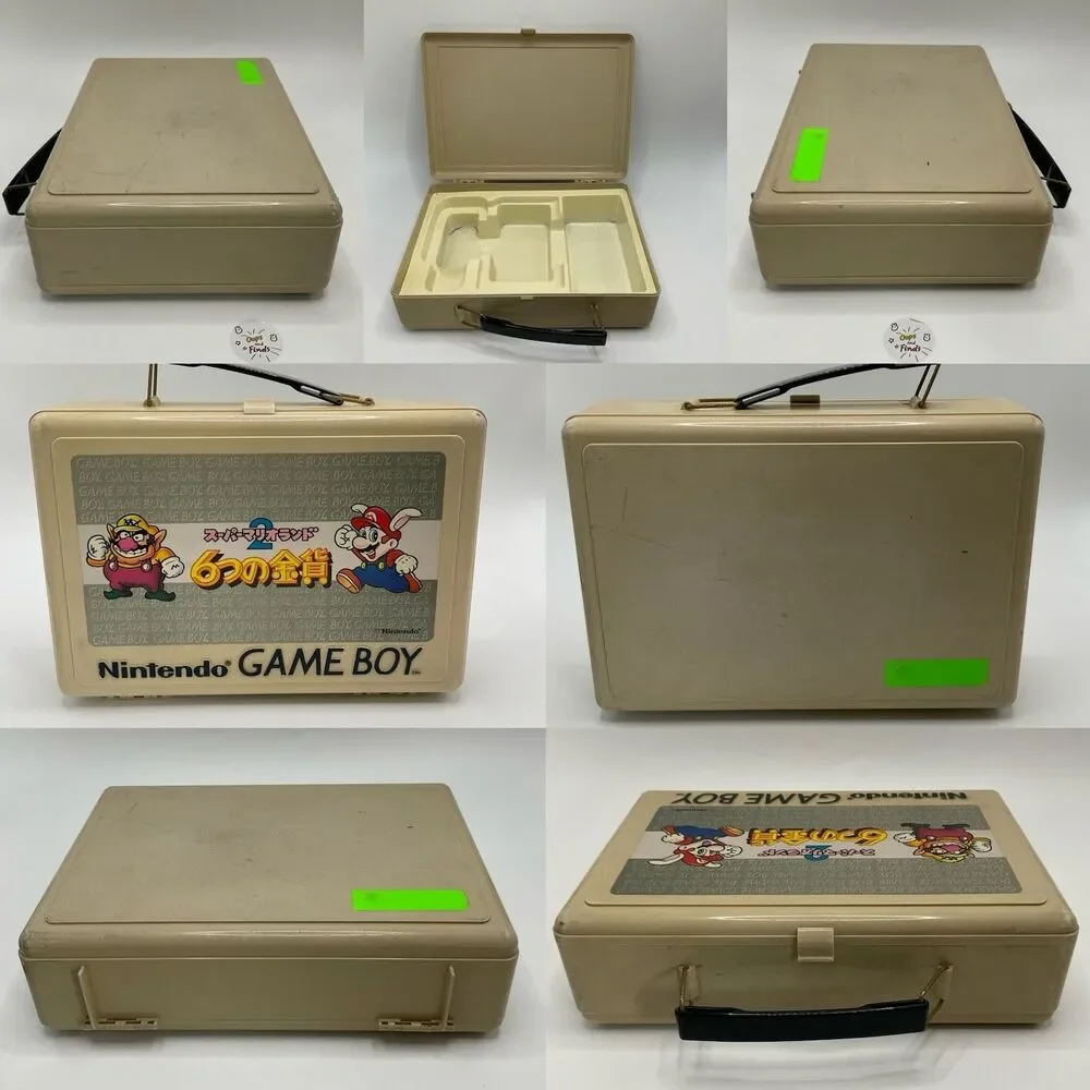 RARE Nintendo Game Boy DMG-01 Mario Land 2 Carrying Case Japanese Bundle Parts